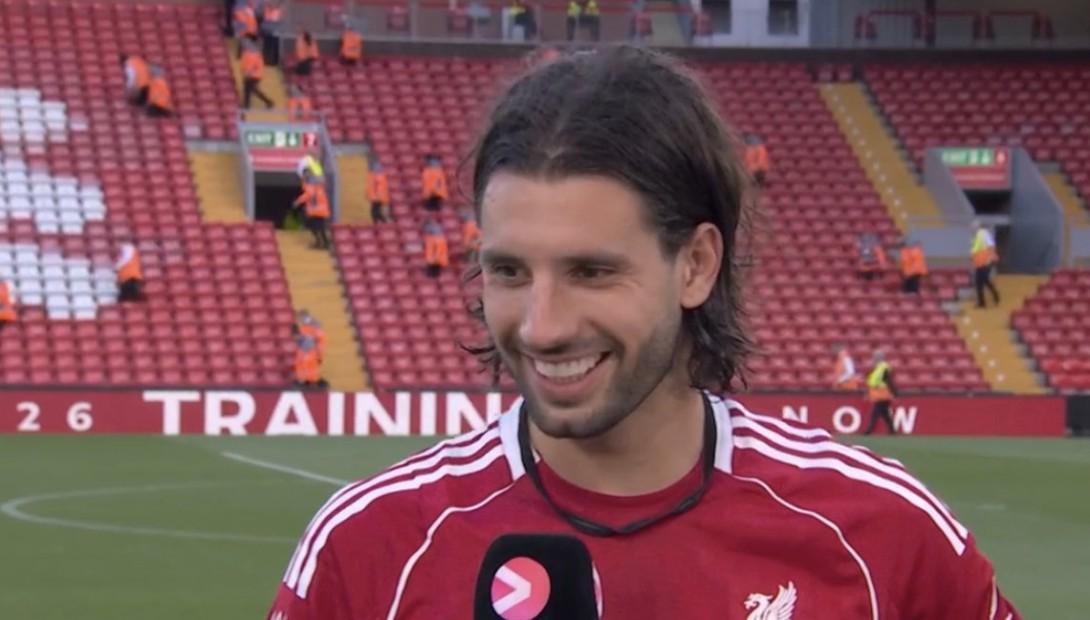 开云体育-索博谈任意球破门：之前都是阿诺德在踢，现在我终于有机会了